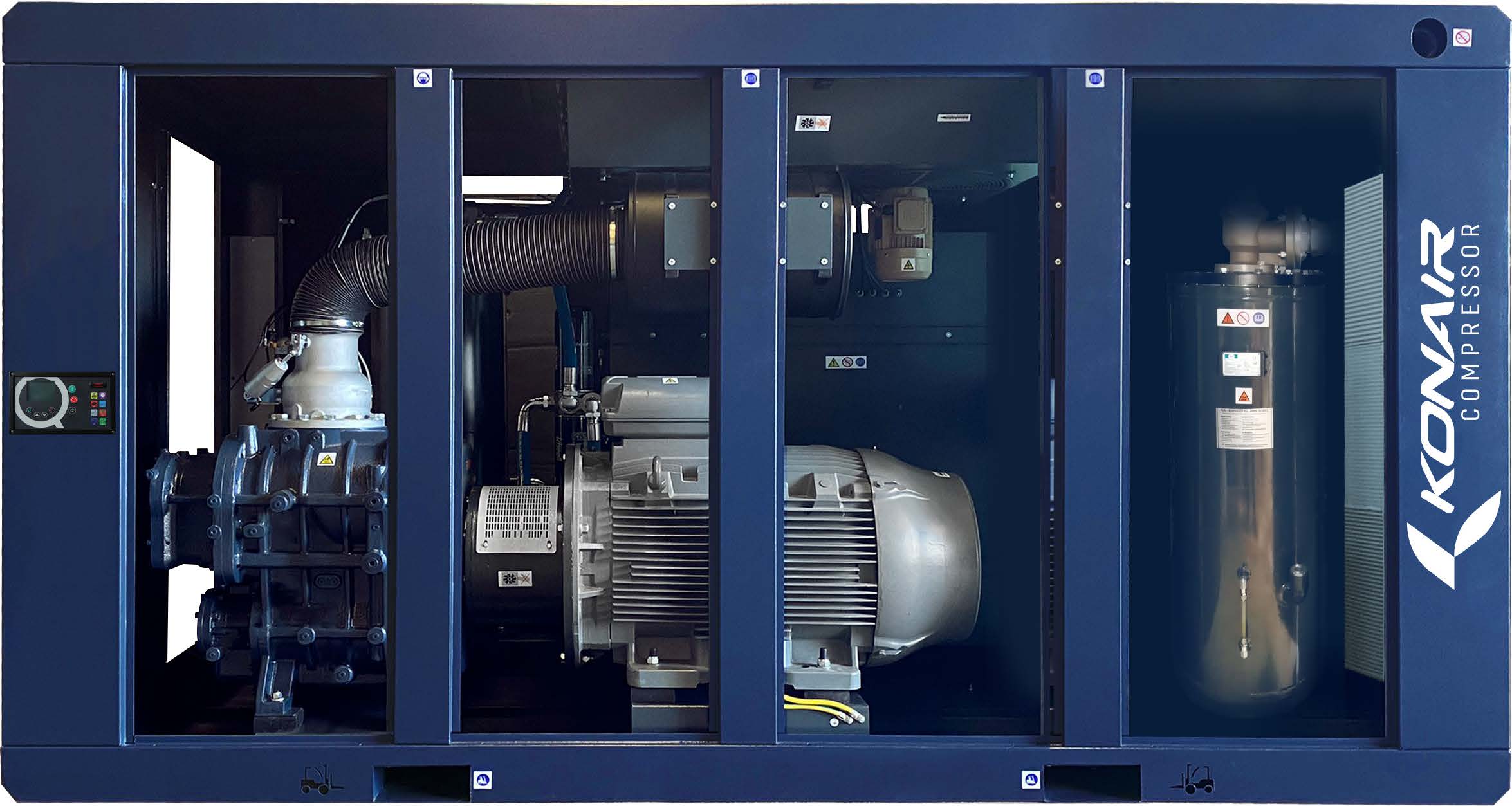 DOUBLE STAGE SCREW COMPRESSORS